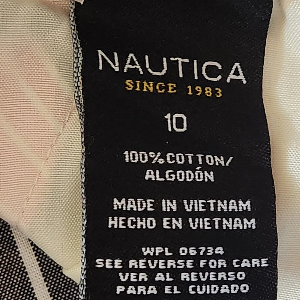 Nautica Boys Striped Shorts Size 10 Colors red white dark and light blue